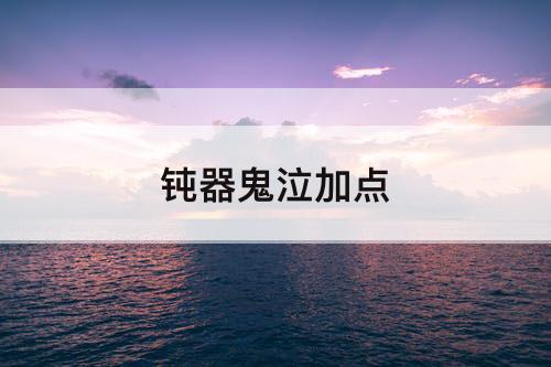 钝器鬼泣加点