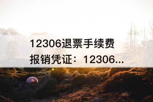 12306退票手续费报销凭证：12306退票手续费报销凭证从哪取得?
