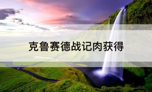 克鲁赛德战记肉获得