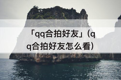「qq合拍好友」(qq合拍好友怎么看)
