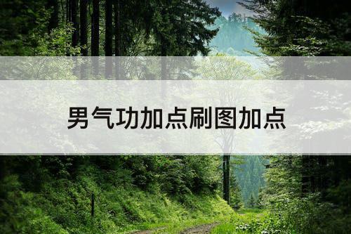 男气功加点刷图加点