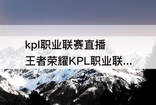 kpl职业联赛直播 王者荣耀KPL职业联赛直播过程中出现不可描述的声音?