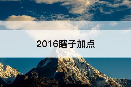 2016瞎子加点