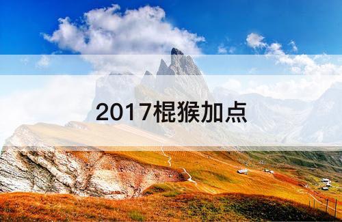 2017棍猴加点