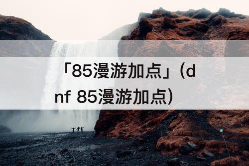 「85漫游加点」(dnf 85漫游加点)