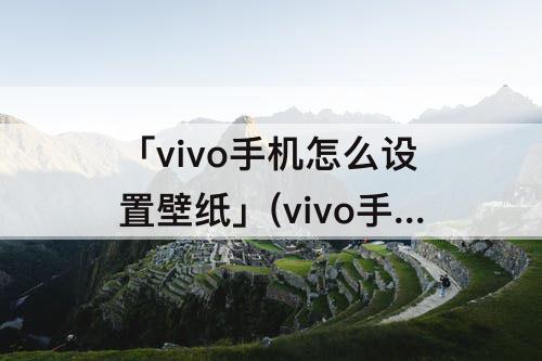 「vivo手机怎么设置壁纸」(vivo手机怎么设置壁纸滚动动画)