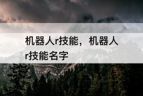 机器人r技能，机器人r技能名字