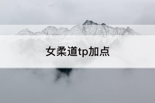女柔道tp加点