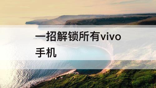 一招解锁所有vivo手机