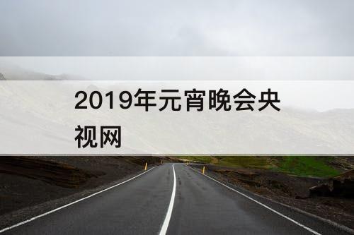 2019年元宵晚会央视网