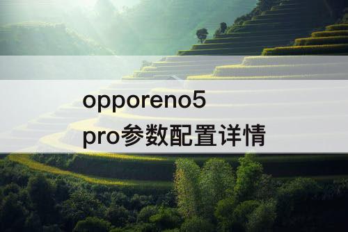 opporeno5 pro参数配置详情