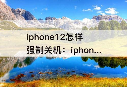 iphone12怎样强制关机：iphone12怎样强制关机重启