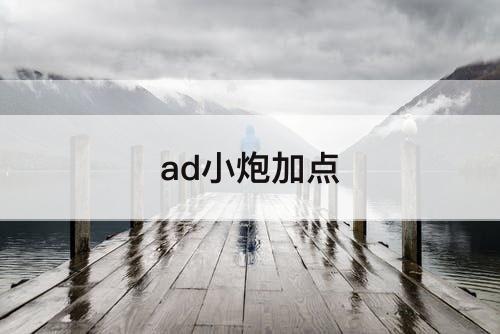 ad小炮加点