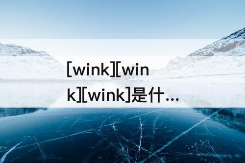 [wink][wink][wink]是什么意思