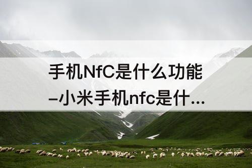 手机NfC是什么功能-小米手机nfc是什么功能怎么用
