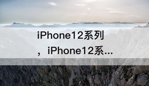 iPhone12系列，iPhone12系列配置