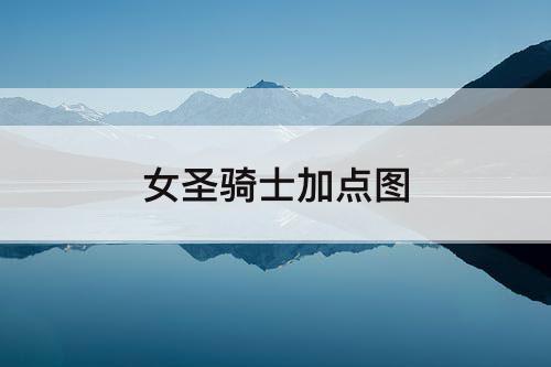 女圣骑士加点图