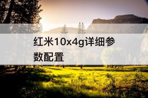 红米10x4g详细参数配置