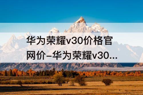 华为荣耀v30价格官网价-华为荣耀v30价格官网价258G