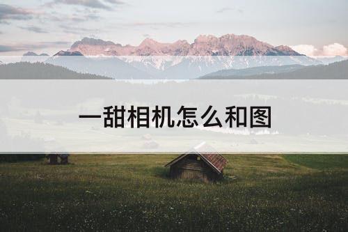一甜相机怎么和图