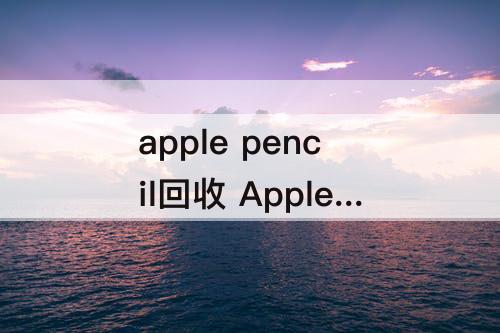 apple pencil回收 Apple Pencil回收网站