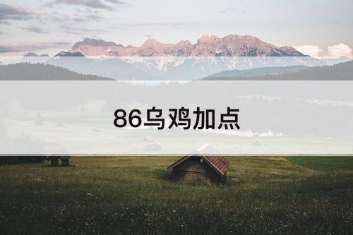 86乌鸡加点