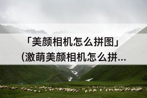 「美颜相机怎么拼图」(激萌美颜相机怎么拼图)