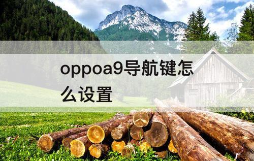 oppoa9导航键怎么设置