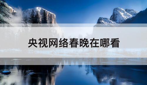 央视网络春晚在哪看