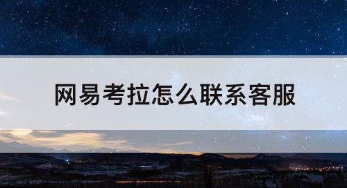 网易考拉怎么联系客服
