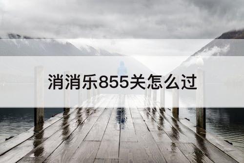 消消乐855关怎么过