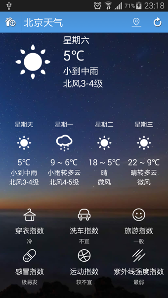 蚂蚁天气预报