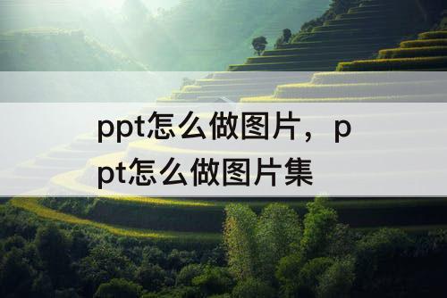 ppt怎么做图片，ppt怎么做图片集