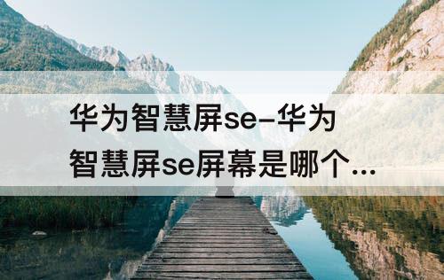 华为智慧屏se-华为智慧屏se屏幕是哪个厂家