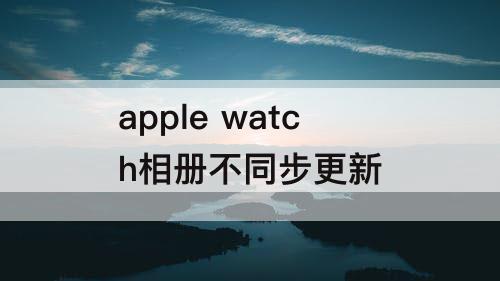 apple watch相册不同步更新